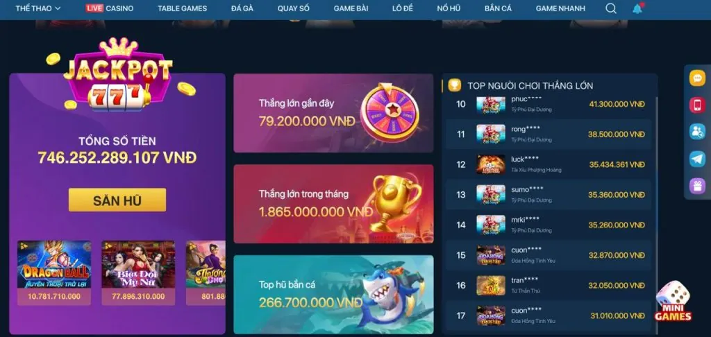 Thưởng chào mừng Slot Game